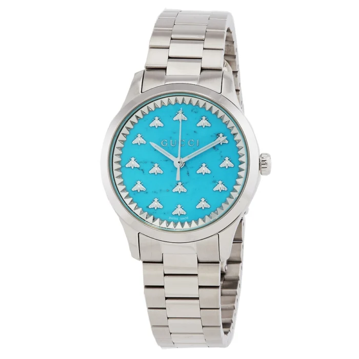 Gucci G-Timeless Turquoise Stone Dial Bracelet Watch